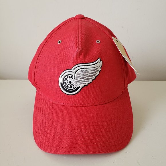 Detroit Red Wings Hat Cap Snap Back Red American Needle Metal Eyelids NHL *Fade* - Picture 1 of 14